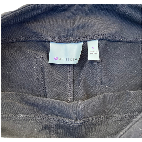 Athleta Metro Leggings Black Pants with Front and Rear Pockets - Small - Picture 5 of 16